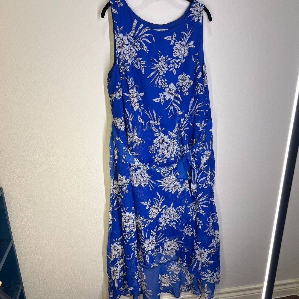 Studio 1 size 16W blue and white floral dress - Picture 4 of 4